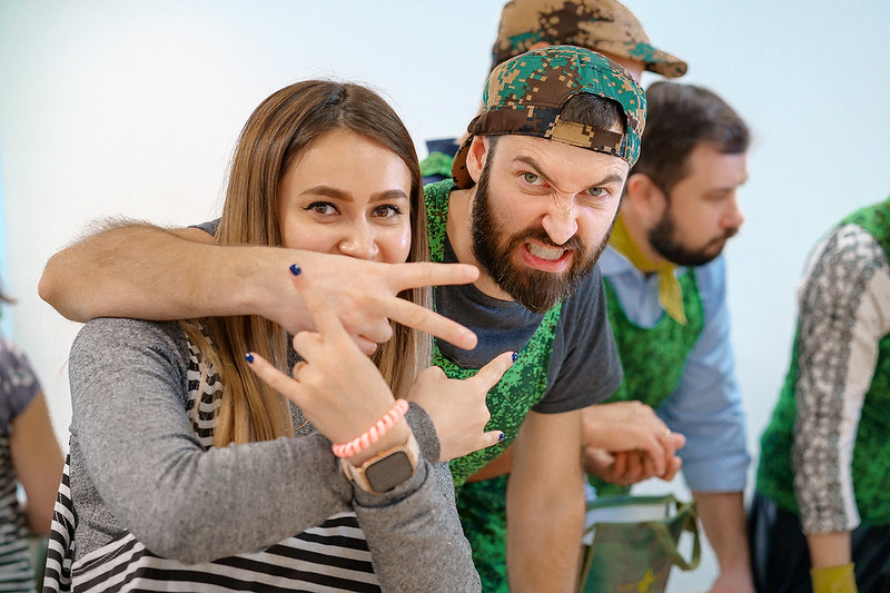 Корпоратив на День строителя в Харкові с уличными активностями